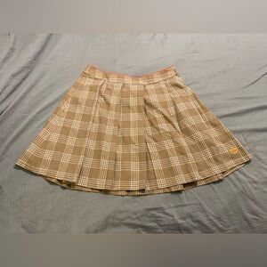 Adidas Anniversary Plaid Collegiate Skirt XL 100% Cotton